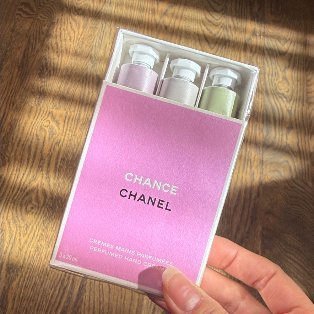 CHANEL Chance Hand Cream Trio - Pink, White, Green